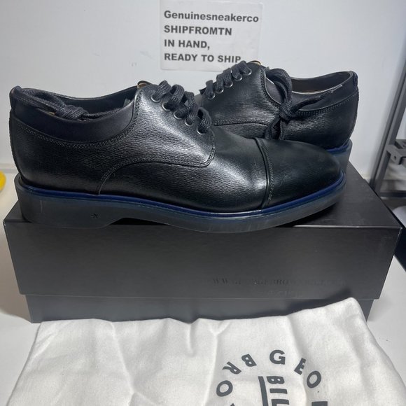 GEORGE BROWN BILT Janssen Cap Derby Oxford $295 leather Dress Shoe | Men\'s SZ 9 main image 5